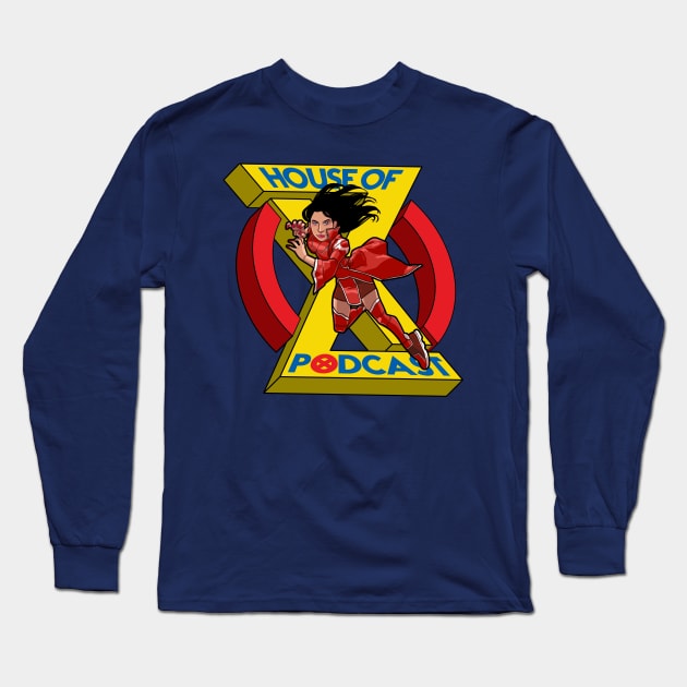 The Red Queen of X Logo 1 Long Sleeve T-Shirt by Warpath_Dylan